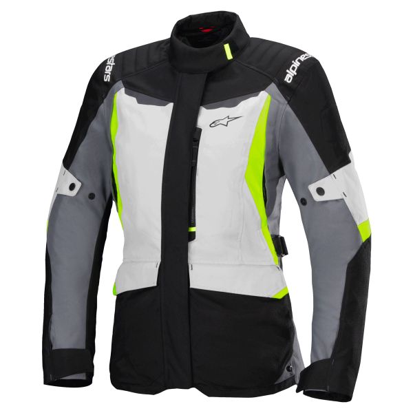 Giacche Moto Lunghe Alpinestars Stella ST-1 Waterproof Ice Gray Black Yellow Fluo Giacche Moto Lunghe Alpinestars Stella ST-1 Waterproof Ice Gray Black Yellow Fluo