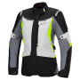Giacche Moto Lunghe Alpinestars Stella ST-1 Waterproof Ice Gray Black Yellow Fluo