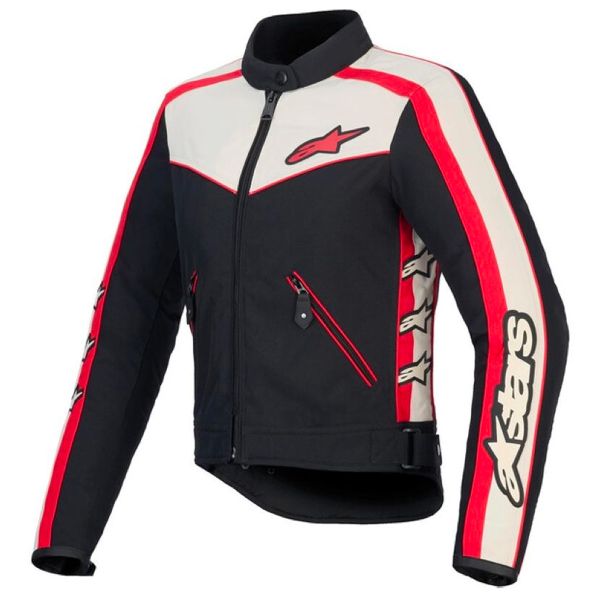 Giacche moto Alpinestars Stella T-Dyno WR Nero Ecru Rosso brillante Giacche moto Alpinestars Stella T-Dyno WR Nero Ecru Rosso brillante