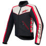 Giacche moto Alpinestars Stella T-Dyno WR Nero Ecru Rosso brillante