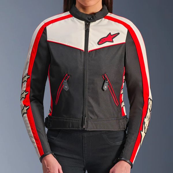 Alpinestars Stella T-Dyno WR Nero Ecru Rosso brillante