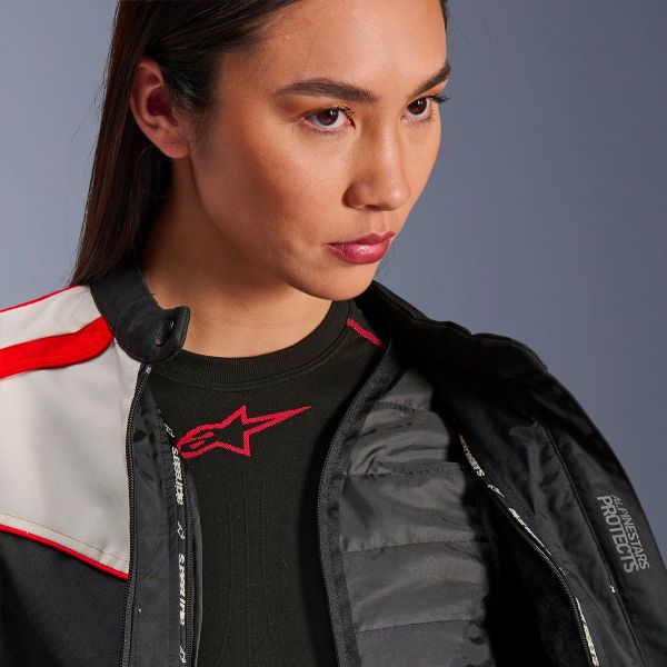 Alpinestars Stella T-Dyno WR Nero Ecru Rosso brillante