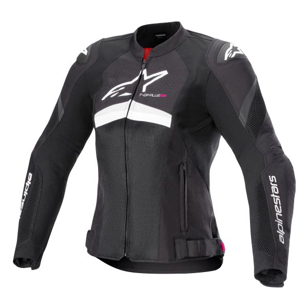 Giacche moto Alpinestars Stella T-GP Plus R V4 Airflow Black White Giacche moto Alpinestars Stella T-GP Plus R V4 Airflow Black White