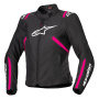 Giacche moto Alpinestars Stella T-SPS V2 WP Black White Diva Pink