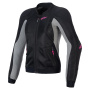 Giacche moto Alpinestars Stella Troop Air Nero Cenere Grigio Rosa Fluo