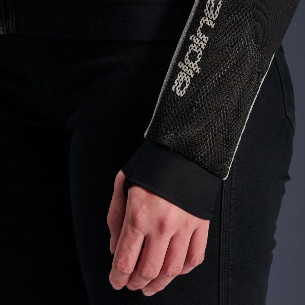 Alpinestars Stella Troop Air Nero Cenere Grigio Rosa Fluo