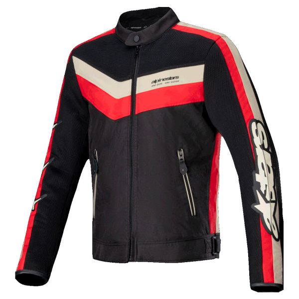 Giacche moto Alpinestars T-Dyno Air Nero Rosso brillante Ecrù Giacche moto Alpinestars T-Dyno Air Nero Rosso brillante Ecrù