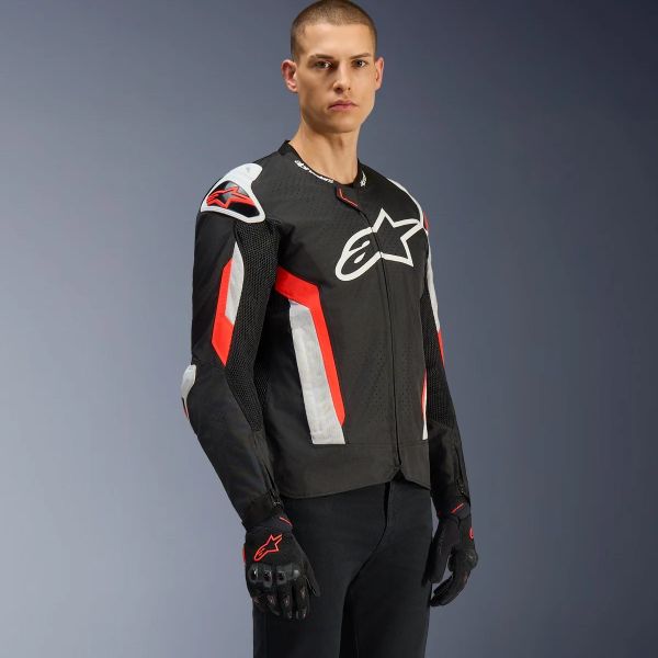 Alpinestars T-GP Air Black Red Fluo