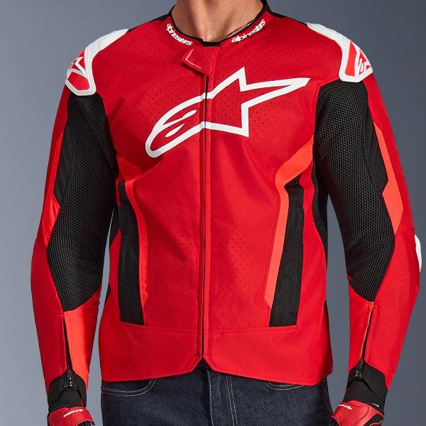 Alpinestars T-GP Air Bright Red Red Fluo Black