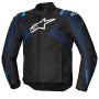 Giacche moto Alpinestars T-Jaws V4 WP Black Dark Blue Blithe Blue