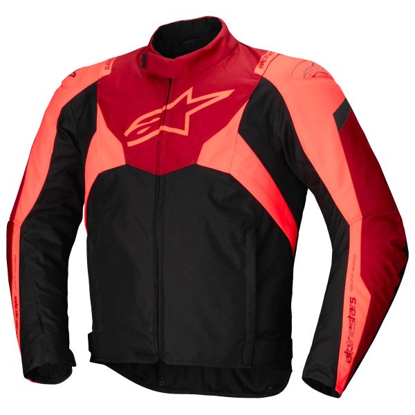 Giacche moto Alpinestars T-Jaws V4 WP Black Red Fluo Dark Red Giacche moto Alpinestars T-Jaws V4 WP Black Red Fluo Dark Red