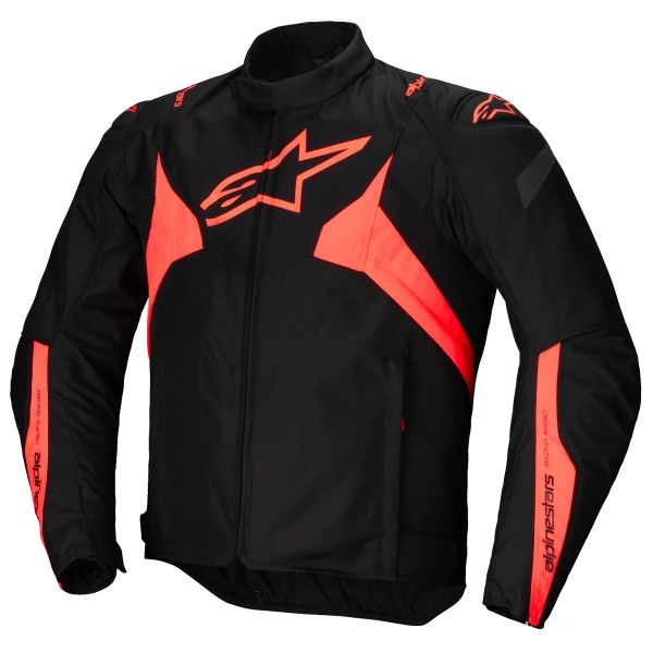 Giacche moto Alpinestars T-Jaws V4 WP Black Red Fluo