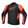 Giacche moto Alpinestars T-SP 1 V2 Waterproof Black Red Fluo
