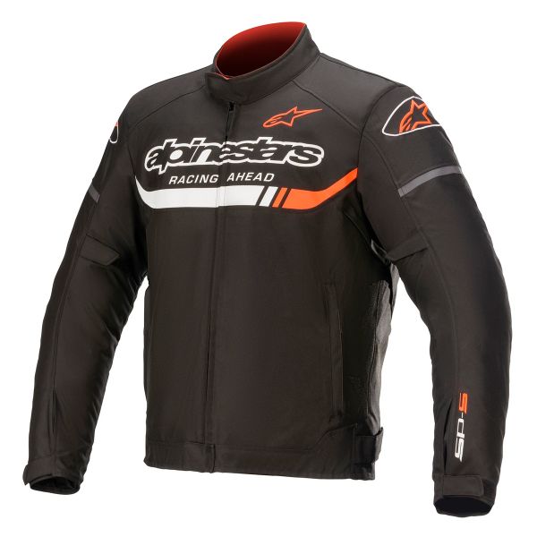 Giacche moto Alpinestars T-SP S Ignition Impermeabile Nero Bianco Rosso Fluo Giacche moto Alpinestars T-SP S Ignition Impermeabile Nero Bianco Rosso Fluo