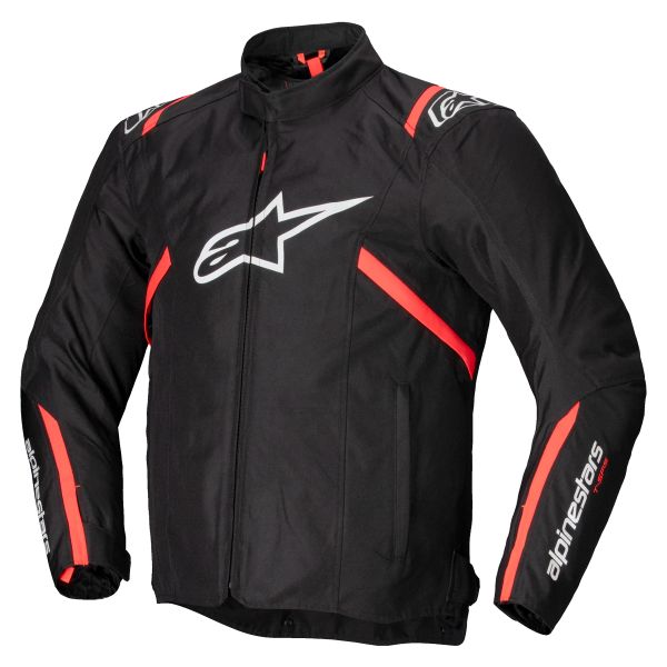 Giacche moto Alpinestars T-SPS V2 WP Black White Red Fluo Giacche moto Alpinestars T-SPS V2 WP Black White Red Fluo