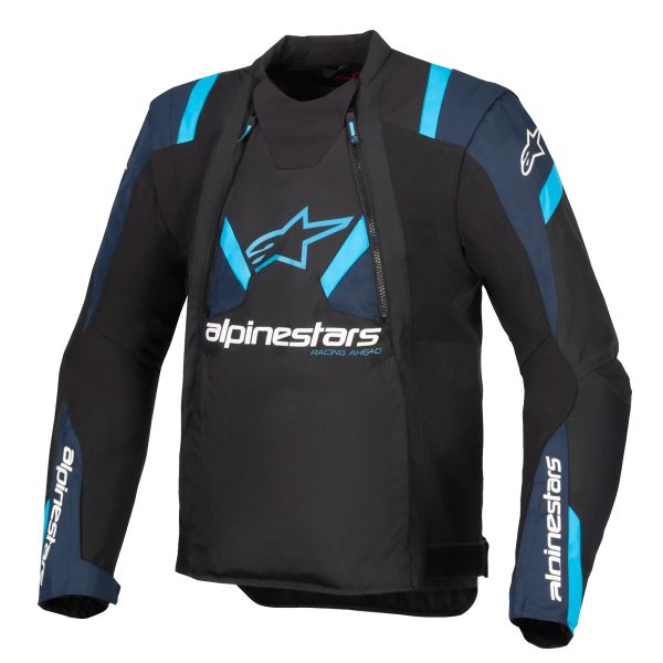 Giacche moto Alpinestars T-Stunt Air Nero Blu Scuro Giacche moto Alpinestars T-Stunt Air Nero Blu Scuro