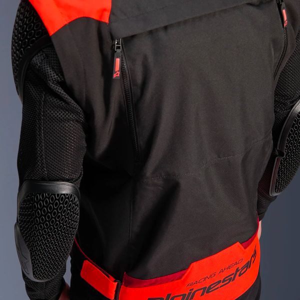 Alpinestars T-Stunt Air Nero Rosso Fluo Rosso Scuro