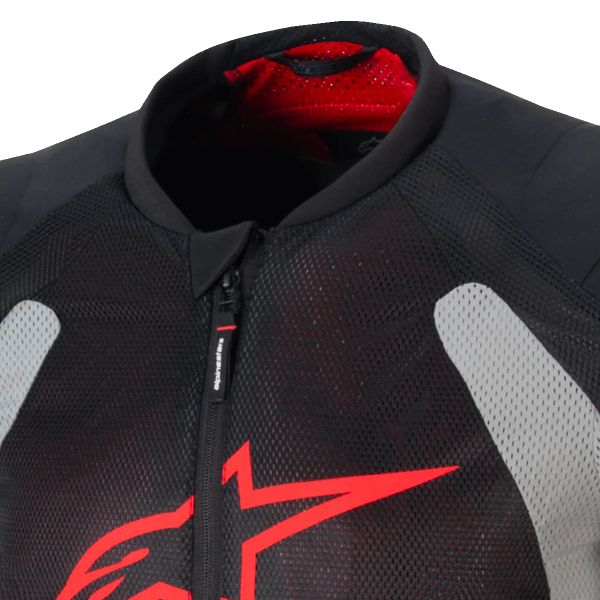 Alpinestars Troop Air Nero Grigio Cenere Rosso Brillante