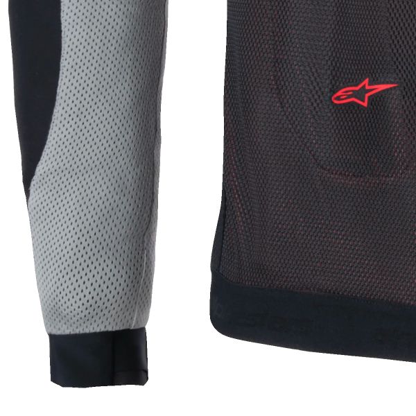 Alpinestars Troop Air Nero Grigio Cenere Rosso Brillante