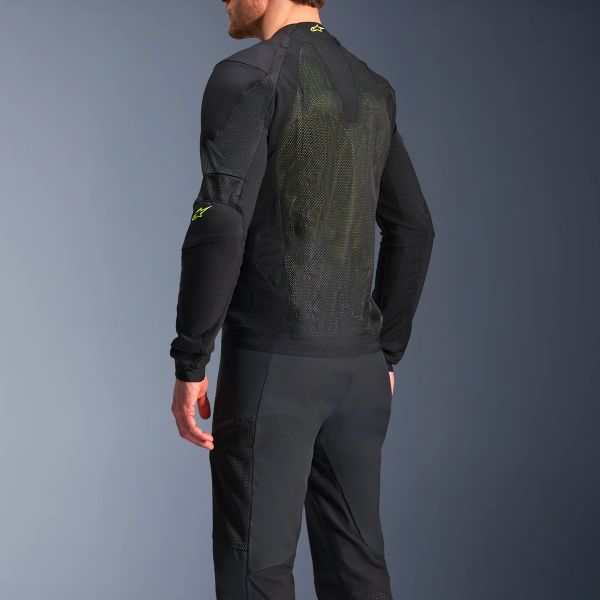 Alpinestars Aria di truppa Nero Giallo Fluo