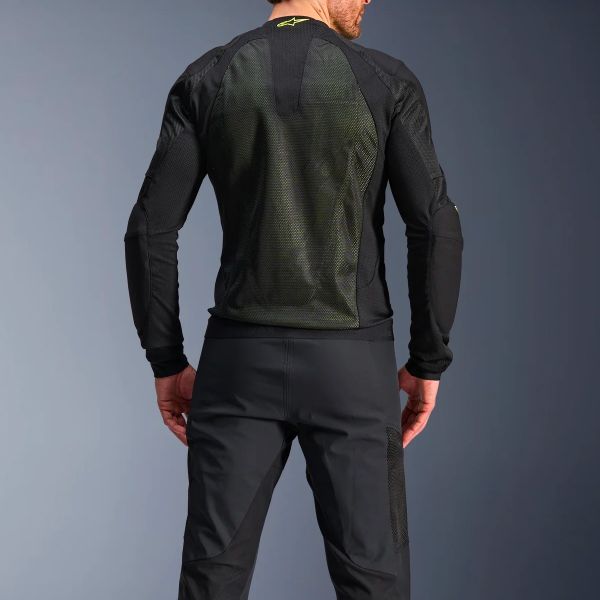 Alpinestars Aria di truppa Nero Giallo Fluo