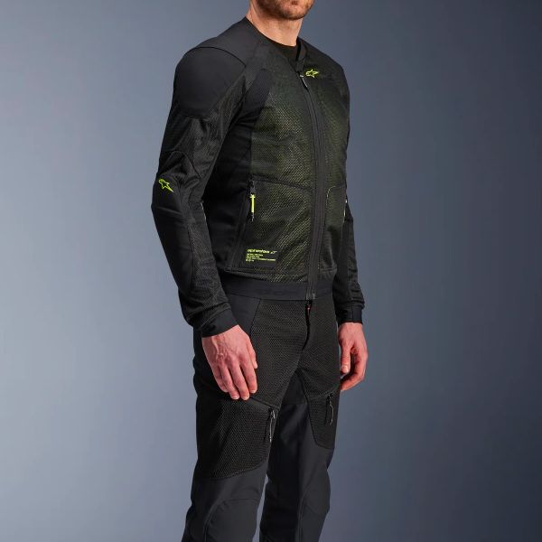 Alpinestars Aria di truppa Nero Giallo Fluo