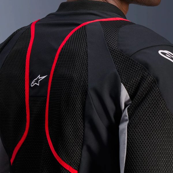 Alpinestars Troop Air Pro nero grigio cenere rosso brillante