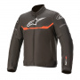 Giacche moto Alpinestars Giovent T-SPS Impermeabile Nero Rosso Fluo