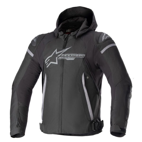 Giacche moto Alpinestars Zaca impermeabile nero grigio scuro