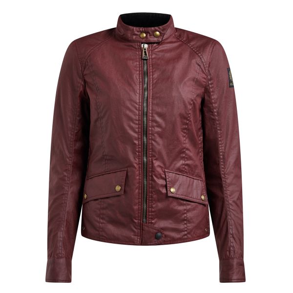 Giacche moto Belstaff Antrim Lady Wax Coton Red Cardinal Giacche moto Belstaff Antrim Lady Wax Coton Red Cardinal