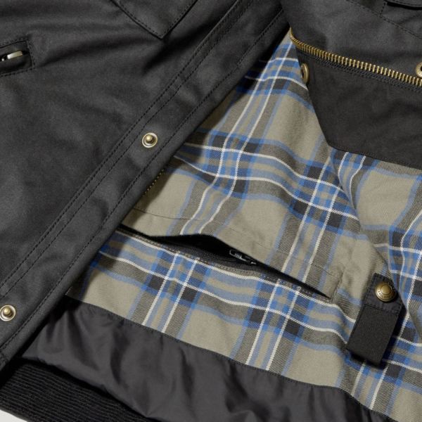 Belstaff Giacca Brooklands Wax 8 oz nero