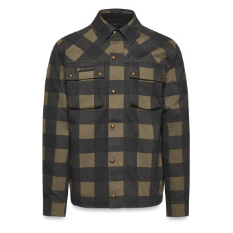 Giacche moto Belstaff Camicia Mansion Olive Black