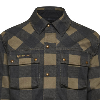 Belstaff Camicia Mansion Olive Black