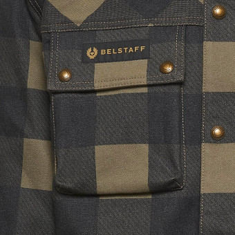 Belstaff Camicia Mansion Olive Black