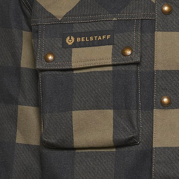 Belstaff Camicia Mansion Olive Black