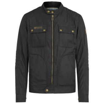 Giacche moto Belstaff Roberts Coton Wax Black