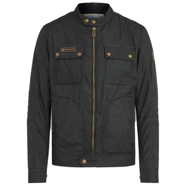 Giacche moto Belstaff Roberts Coton Wax Black