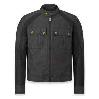 Giacche moto Belstaff Temple Coton Wax Black