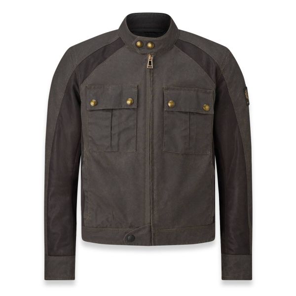 Giacche moto Belstaff Temple Coton Wax Mahogany