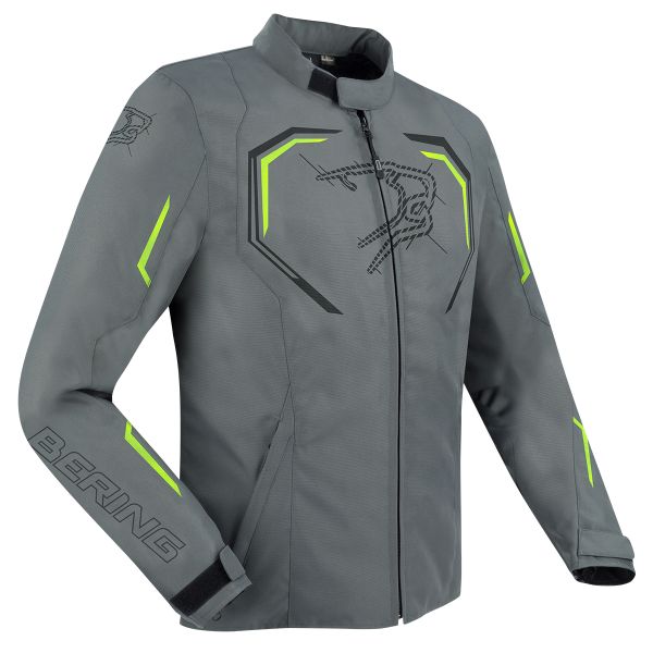 Giacche moto Bering Dundy Grey Fluo
