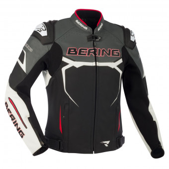 Giacche moto Bering Fight-R Black White Grey