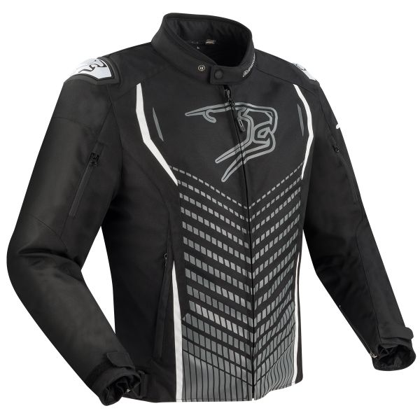 Giacche moto Bering Gang Black Grey White
