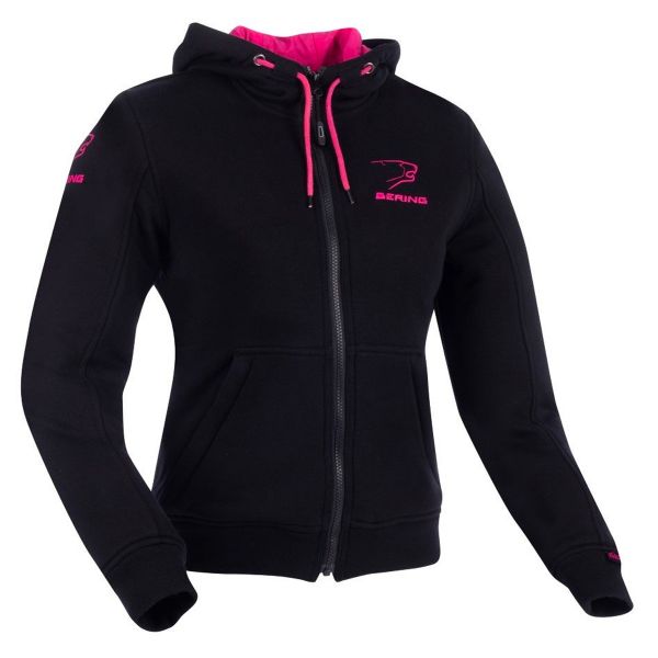 Giacche moto Bering Lady Hoodiz 2 Black Fuchsia