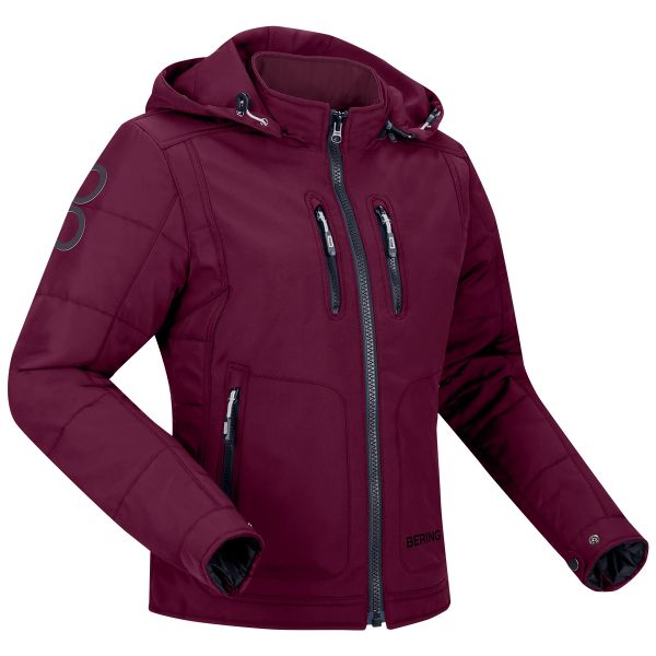 Giacche moto Bering Lady Scoop Bordeaux