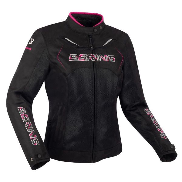 Giacche moto Bering Lady Volga Black Fuchsia