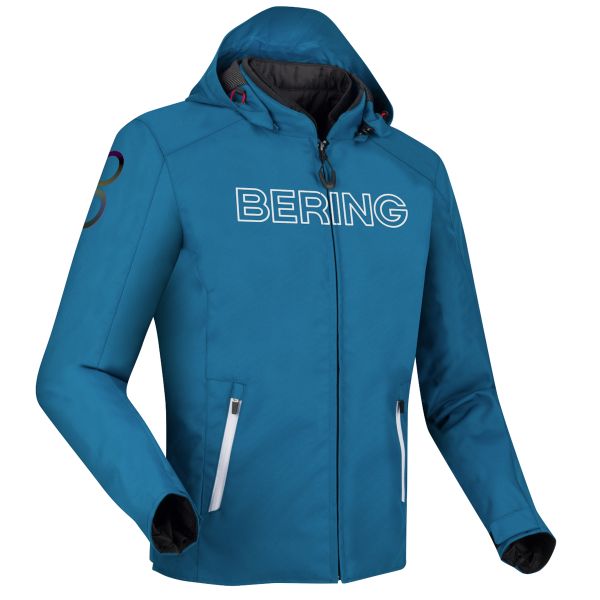 Giacche moto Bering Warwick Blue White Giacche moto Bering Warwick Blue White