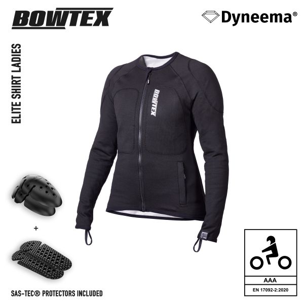 Giacche moto Bowtex Elite Shirt Donna V2 Nero