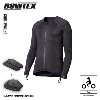 Giacche moto Bowtex Optimal Shirt nera