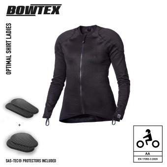 Giacche moto Bowtex Optimal Shirt Donna Nero
