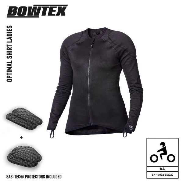 Giacche moto Bowtex Optimal Shirt Donna Nero